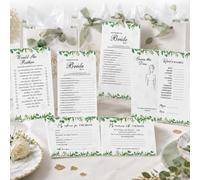 Totnwrooye Hen Party Games, 6 Games in one Mega Bundle, 60 Cards, Funny Advice for The Bride Cards, Green Leaf Theme Botanicals Design Game Cards for Bridal Shower/Hen Party