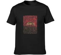 Toto Africa Lyric Music Rock T-Shirt Black Mens Tees