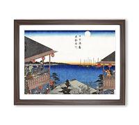Toto Framed Print | A2 Walnut Framed Wall Art | Ready to Hang | Modern Nature Picture | Living Room Bedroom Lounge Office