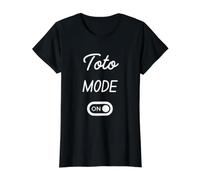 Toto Mode On Name Value Graphic T-Shirt, Women, Black, M
