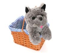 Toto Soft Dog Toy with Blue Gingham Basket I Love Fancy Dress Blue One Size
