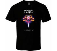 Toto T-Shirt rétro Pour Homme avec symbole du groupe de Rock Noirblanc