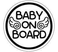 TOTOMO Baby on Board Sticker - Safety Caution Decal Sign Stickers for Cars Windows Bumpers - Baby Angel ALI-022