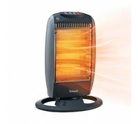 Totopia 1200W Space Heater, Halogen Heating Element, 3 Heat Settings, Adjustable Thermostat, Safety Tip-Over Switch, Carry Handle, Electric Heater with Overheat Protection and Tip-over Protection, LQ0
