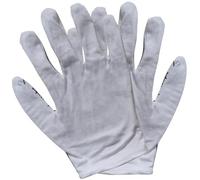 Totority 1 Pair Reusable Cotton Massage Gloves with Acupoint Pattern Design for Finger Protection, Elastic Gloves for Massage Therapy and Relaxation at Home or Wellness Centres