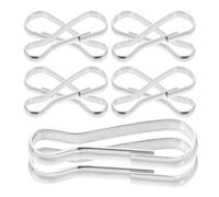Totority 10pcs 30mm Stainless Steel Spring Hooks Metal Clips for Pet Hammock Attachments Bird Hanging Small Animal Tunnel Accessories