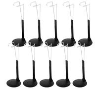 Totority 10pcs Adjustable Metal Doll Support Stands for 1/6 Scale Action Figures and Figurines, C-shaped Waist Clip Doll Holders for Display and Collection