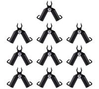 Totority 10pcs Adjustable Plant Plastic Trellis Connectors Clips for 11mm Tubes, Vine Climbing Support Clips 0-70° Angle for Garden Stakes, Tomato and Bean Plant Supports