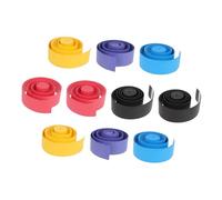 Totority 10pcs Anti-slip Drumstick Wrap Belts with Sweat Absorbent Pu Material, Non-slip Electronic Drum Stick Sweat Bands for Drummers, Multi-color Grip Tape Set Suitable for Percussion