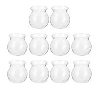 Totority 10pcs Ecological Vessel Hydroponic Plant Pots for Succulent and Desktop Planting, Plastic Decorative Bottle Planter Suitable for Indoor Gardening