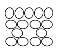 Totority 15pcs Small Size Trumpet Cornet Tuning Slide Rubber Stop Rings Bumpers O-rings Noise Reduction Accessories for Brass Instruments