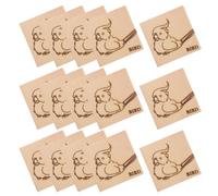 Totority 16pcs Wooden Bird Chew Blocks for Parrots and Birds Natural Wood Material with Effortless Cleanup and Easy to Carry and Travel Accessories