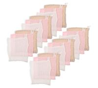 Totority 18pcs Cotton Wash Cloths for Newborns, Six Layers Soft Gauze Towels Enhanced Absorbency and Machine Washable Feature, for Parenthood and Travels