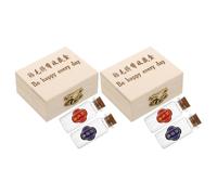 Totority 2 Set Umbilical Cord Preservation Bottle Hair Keepsake Case for Newborns Beige Wood Glass Keepsake Box with Optimal Protection to Preserve Precious Memories for Displaying in Your