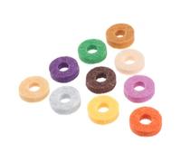 Totority 20 Pieces Colorful Drum Kit Cymbal Felt Pads Protective Mat Set for Drum Cymbal Accessories Multi-color Soft Felt Rings Maintenance and Noise Control Random Color