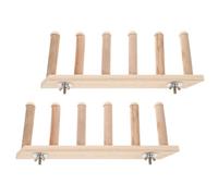 Totority 2pcs Cat Shelf Cat Platform Ladder Multi-level Design Stability Wood Delicate Making Process Home Kitten