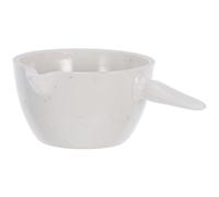 Totority 2pcs Ceramic Round Evaporating Bowl 50ml Capacity High Chemical Stability Evaporating Basin with Handle for Laboratory and Classroom