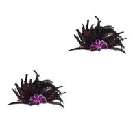 Totority 2pcs Colorful Plume Headband for Indian Costume Festival Headdress Lightweight Boho Plume Hair Accessory for Men and Women for Halloween and Belly Dance Performances