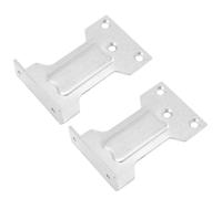 Totority 2pcs Door Closer Parallel Plate Iron Home Parallel Install Plate Lightweight Simple Design to Protect Doors and Locks for Interior Closer