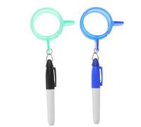 Totority 2pcs Golf Ball Alignment Tool with Marking Pen Lightweight Abs Material Precision Line Stencil for Putting and Golf Training for Beginners and Pros