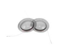 Totority 2pcs Hf Driver Diaphragm Tweeter Voice Coil Dome for Multiway Speaker Driver Replacement, High Frequency Response Metal and Plastic Material to Lower Thermal Compression