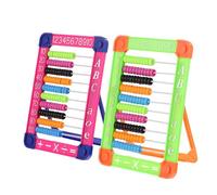 Totority 2pcs Lightweight Educational Abacus for Portable Counting for Early Math Skills Development Arithmetic Beads for Numeracy and Random Color