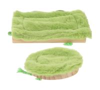 Totority 2pcs Parrot Nest Bed for Small Birds with Protective Wooden Structure and Plush Cozy Hideaway, Hanging Snuggle Bird House for Cage Use, Winter Warmth for Macaw and Parakeet