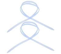 Totority 2pcs Silicone Swim Goggle Strap Replacement with Secure Buckle Design and Material Comfort, Suitable for Diving Glasses and Snorkeling Mask in Open Water Environments, Blue