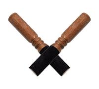 Totority 2pcs Tibetan Singing Bowl Mallet Handcrafted Solid Wood Meditation Mallet Portable Coffee Colour Sound Bowl Wood for Meditation and Travel