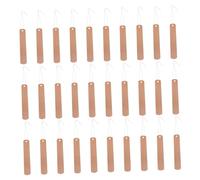 Totority 30 Sets Round Copper Plate Gardening Hanging Tags for Balcony and Vegetable Garden Easy to Classify Selections with Copper and Iron Wire Accessories
