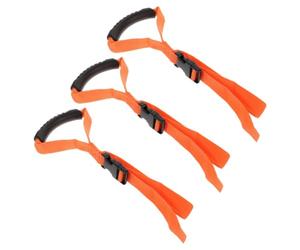 Totority 3pcs Grab Handle Car Grip Handle for Car Orange Nylon PVC Vehicle Interior Accessory Enhancing Convenience and Safety for Men and Women