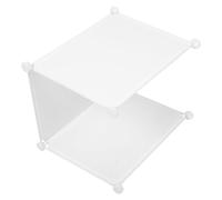 Totority 3pcs Pet Litter Box Shield Set with Anti-splash Urine Guard, White Pee Pad Enclosure with Black Clips for Home Privacy Protection