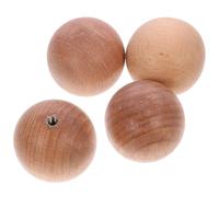 Totority 4 Pcs Wood Ball Cabinet Knobs 1.5 Inch Wooden Ball Shape