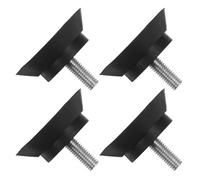 Totority 4pcs Anti-slip Rubber Treadmill Foot Pads for Exercise Equipment, M8 Leveling Feet with Suction Cups, Non-skid Support Mats for Bikes, Sofas, Furniture on Carpet Floors