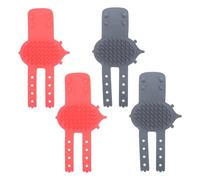 Totority 4pcs Cat Brush for Table Legs and Couch Corners, Abs Material Short Hair Cat Brush with Dual Function Design, No Drilling Or Glue Needed, Suitable for Living Room and Balcony Use