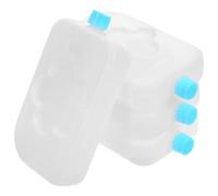 Totority 4pcs Cooler Freezer Packs Ice Boxes Lightweight Pe Rubber Material Easy to Store White Ice Cooling Packs for Restaurant Food Transport