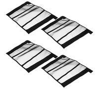 Totority 4pcs Horse Leg Fly Protectors Mesh Fly Boots Breathable Protection Nylon Black for Horse Training after Jumping Sessions