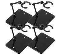 Totority 4pcs Plastic Doll Stand Model Display Shelf Black Simple Design Generous Appearance Style Adjustable Displaying Dolls Flying Poses for Home Decoration and DIY