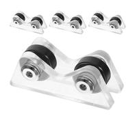 Totority 4pcs Pool Cue Roller Billiard Cue Straightness Test Acrylic Ferris Wheel Structure Precise Detection Tool Club Use Leisure Games