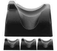 Totority 4pcs Portable 12-hole Ocarina Holding Stand Resin Base Musical Instrument Holder Black Desk Display Accessory for Wind and Woodwind Instruments