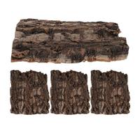 Totority 4pcs Reptile Tree Bark Decorations Lightweight Natural Tree Bark for Lizard Habitat Terrarium Hideouts - for Snakes, Geckos Bearded Dragons