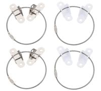 Totority 4sets Boy Girl Proofing Furniture Anchor Straps Safety Wardrobe Fixer Fall Device Shake Connector for Tv Cabinet