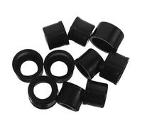 Totority 5 Sets Black Abs Oboe and Saxophone Mouthpiece Caps with Full Joint Protection and Dust Defense, for Transport and Storage of Double Reed Instruments