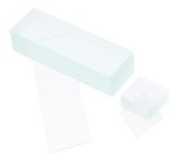 Totority 50pcs Pre Cleaned Microscope Cover Glass and Glass Slides Kit with Sample Identification and Edge-free Design, Suitable for Education Use with Plants and Animal Tissues