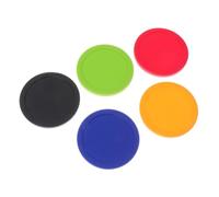 Totority 5pcs Ice Hockey Pucks Replacement for Air Hockey Table Game Accessories Plastic Material Suitable for Game Room and Pastime Activity