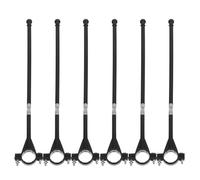 Totority 6 Pcs Cycling Handlebar Flagpole Set Plastic Bike Flagpoles with Smooth Surface and Easy to Clean for Advertising and Holiday Parties