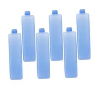 Totority 6pcs Freezer Blocks Reusable Cooler Ice Packs Blue Pe Material Lightweight Sl esign for Air Cooler Fans On-the-go Cooling and Outdoor Camping Food Preservation
