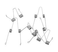 Totority 6pcs Trombone Trumpet Tuba Water Key Spit Valve Springs Metal Silver Wide Application Versatile Music Education Practice Repair Parts for Musicians