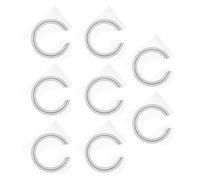 Totority 8pcs 41-inch Guitar Sound Hole Ring Rosette Decals Pvc Self-adhesive Inlay Stickers for Acoustic Guitar Decoration Wooden Style for Musical Instrument Accessories