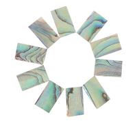 Totority Abalone Shell Inlay Strips with Assorted Colour 10pcs Synthetic Material Guitar Accessories for Guitar Sound Hole Decoration for Acoustic